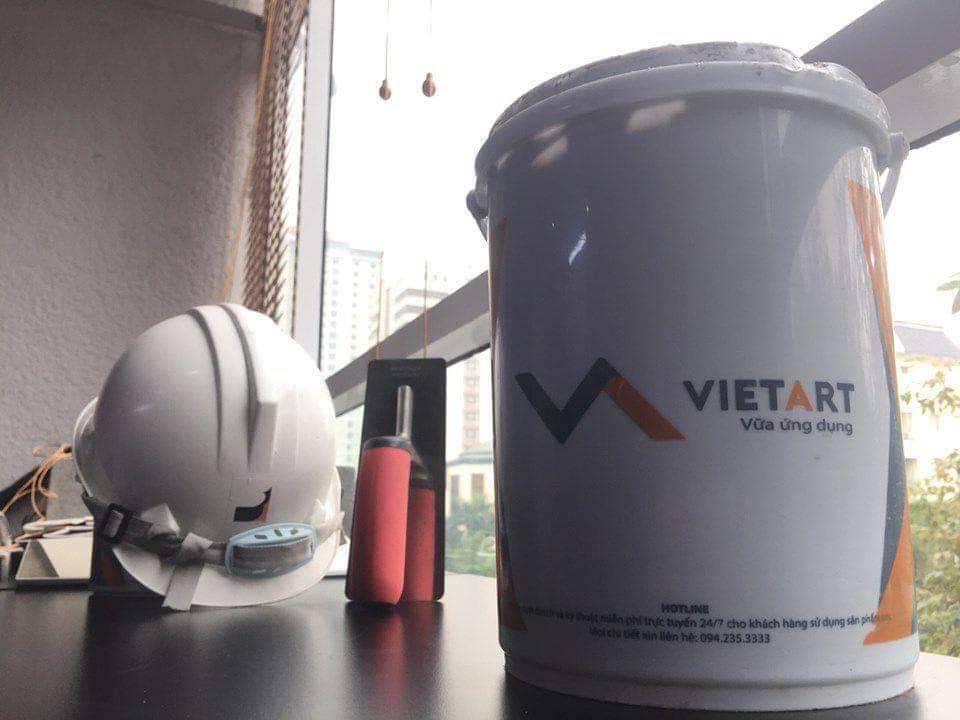 Vữa ứng dụng VietArt do Vietbeton cung cấp.